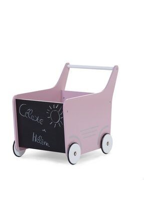 Baby Walker Chalkboard - Wooden Stroller Happily-CH005