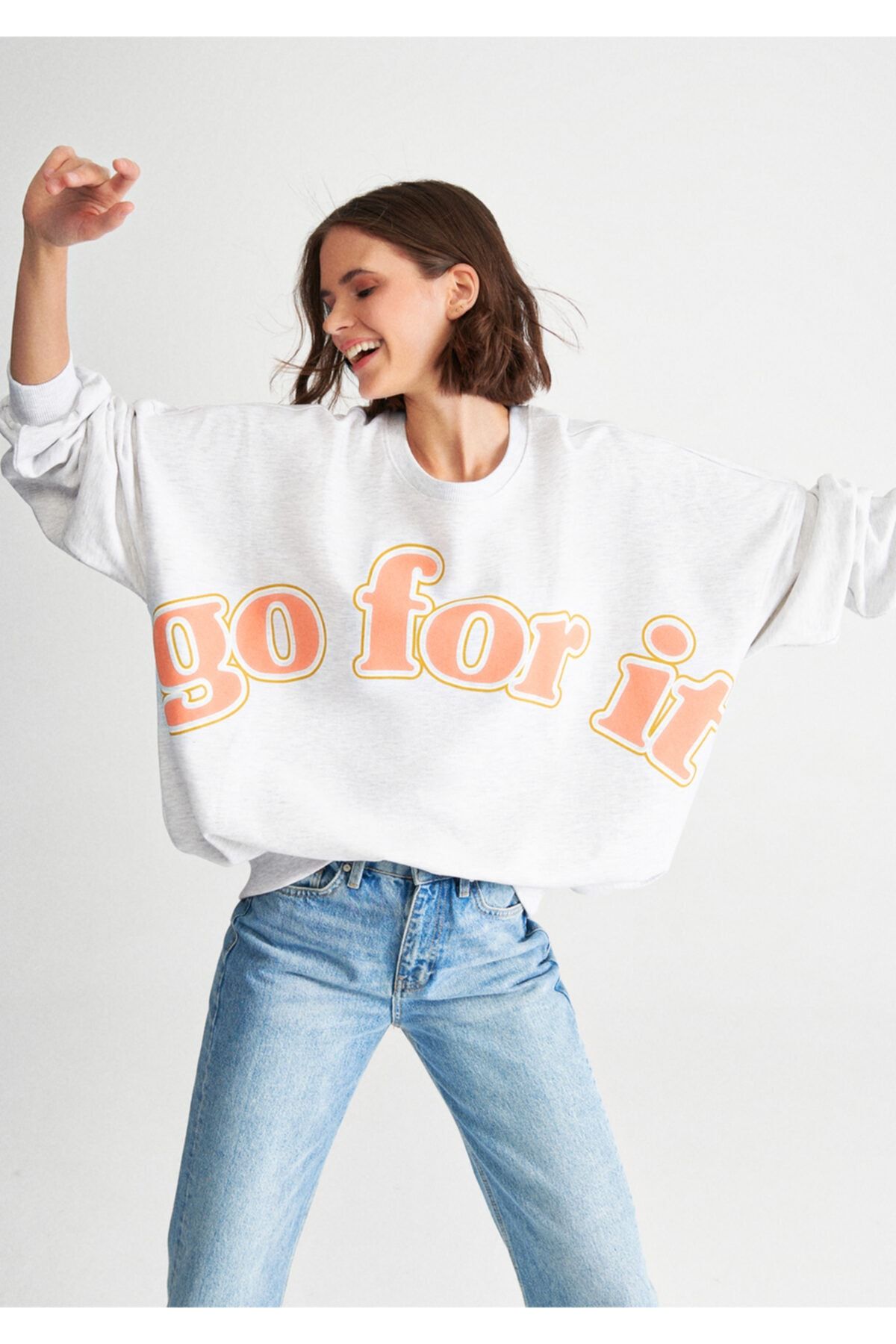 Mavi Go For It Printed Sweatshirt 1610318 80196 Trendyol