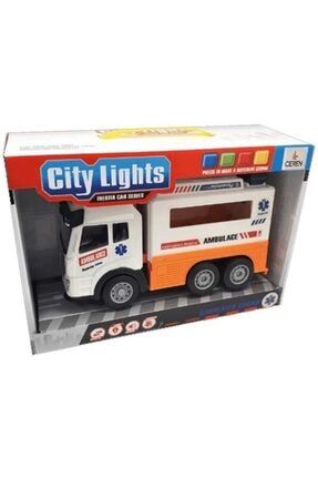 Ceren Toys Işıklı Ve Sesli Ambulans Kamyon 354420-00006