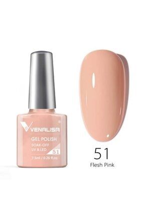 7.5 ml Uv Led Kalıcı Oje Flesh Pink No.51 Vnewcolors