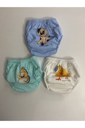 Poope's 3'lü Erkek Bebek Alıştırma Külodu Bebek Tuvalet Eğitimi Kidsba0000012