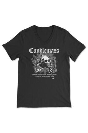 Candlemass V Yaka Tişört Unisex T-shirt Bvt4700 BVT4700