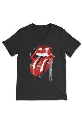 Rolling Stones (the) V Yaka Tişört Unisex T-shirt Bvt6078 BVT6078