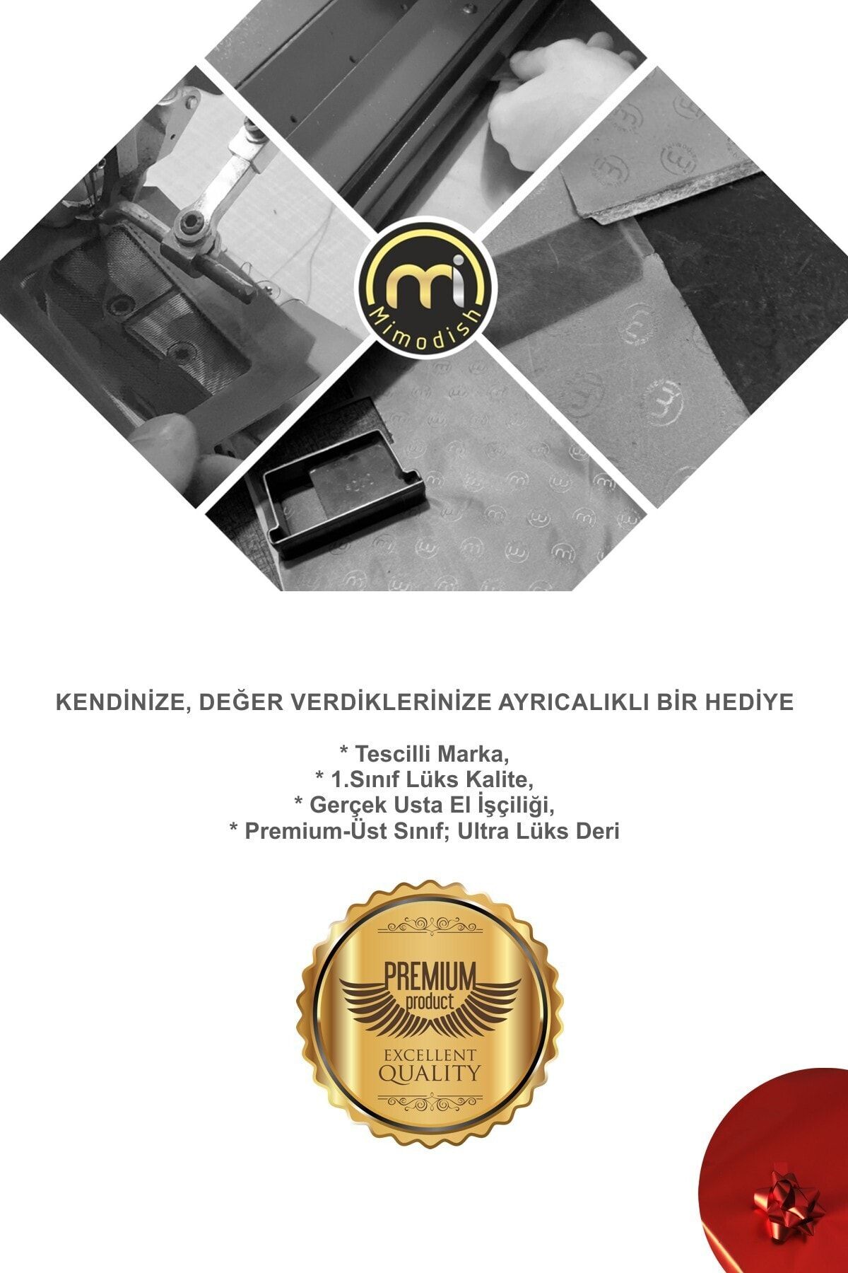 Mimodish Hakiki Deri Yatay Siyah Lüks Erkek Cüzdan IV8403