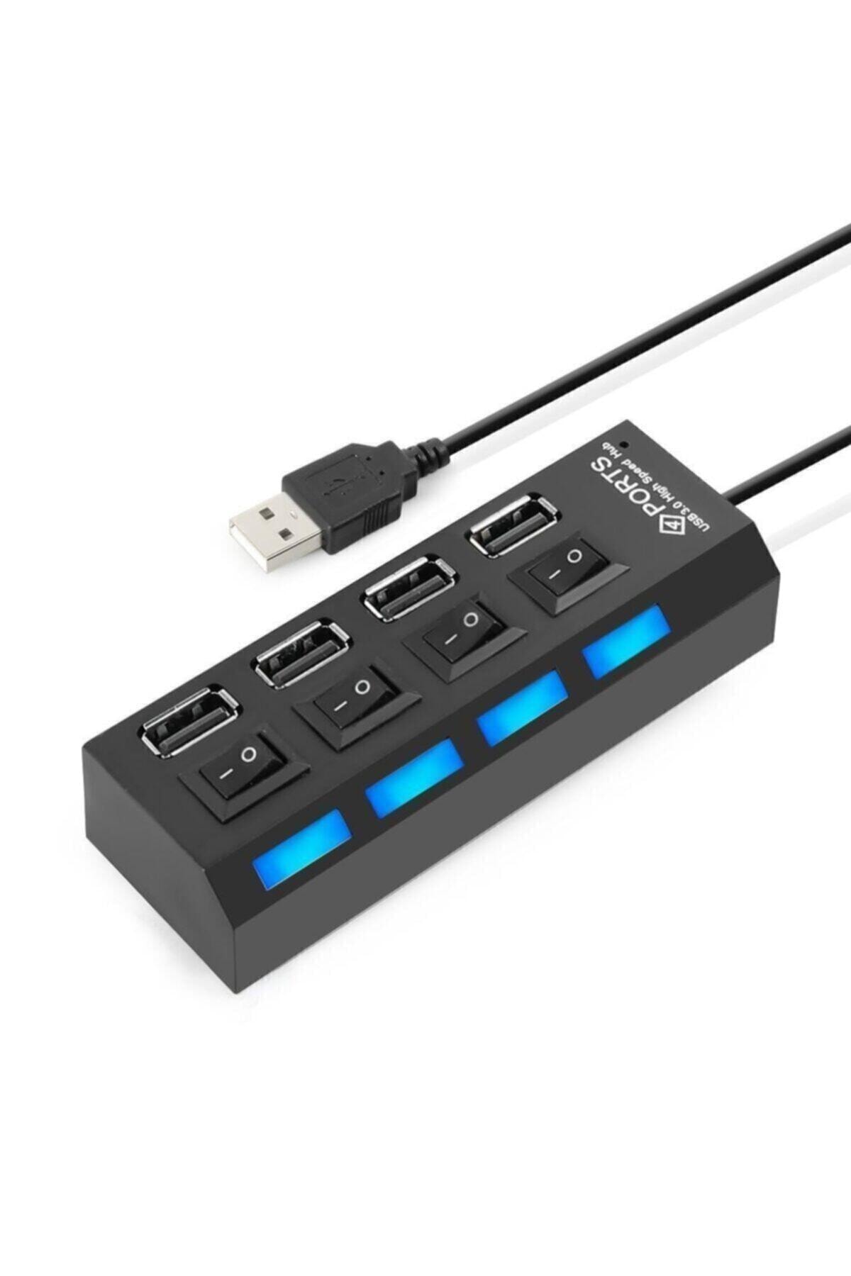 Genel Markalar 4 Port Usb 2.0 Hub Çoğaltıcı Swıtch Anahtarlı