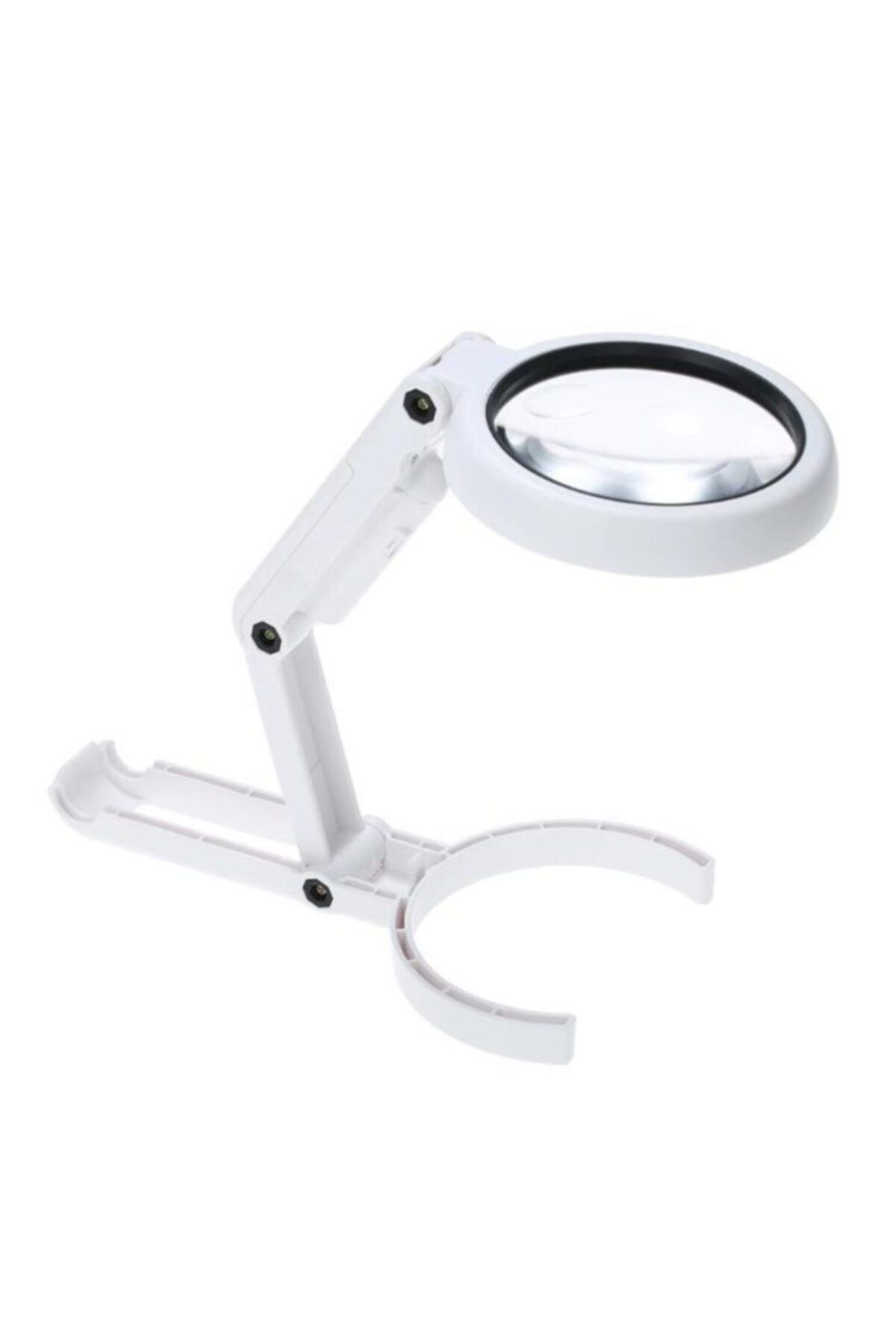 OCZ-Folding 3.5x10x Table Magnifier Loop Eyepiece Dual Stage LED Light 2