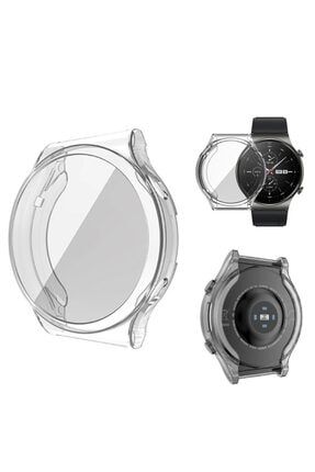 Huawei Watch Gt 3 Gard 360 Kapatan 42 Mm Ekran Koruyucu Silikon Şeffaf WatchGT3360şeffaf