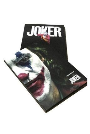 Joker Temalı Sert Kapaklı Çizgili Günlük Defter 35,07012209