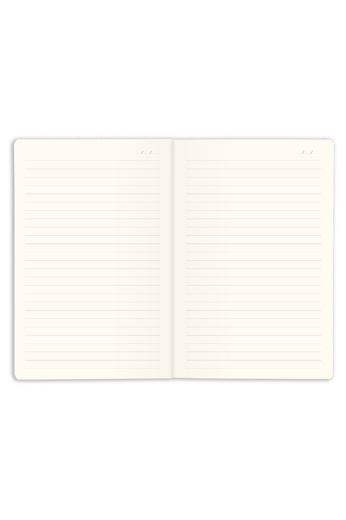 Matt Notebook-دفتر ملاحظات مطاطي مبطن باللون الأصفر مقاس 13 × 21 6