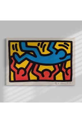 Keith Haring Tablosu Dekorasyon Kanvas nzn144