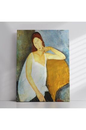Modigliani Amedeo Jeanne Hebuterne Tablosu Dekorasyon Kanvas nzn42