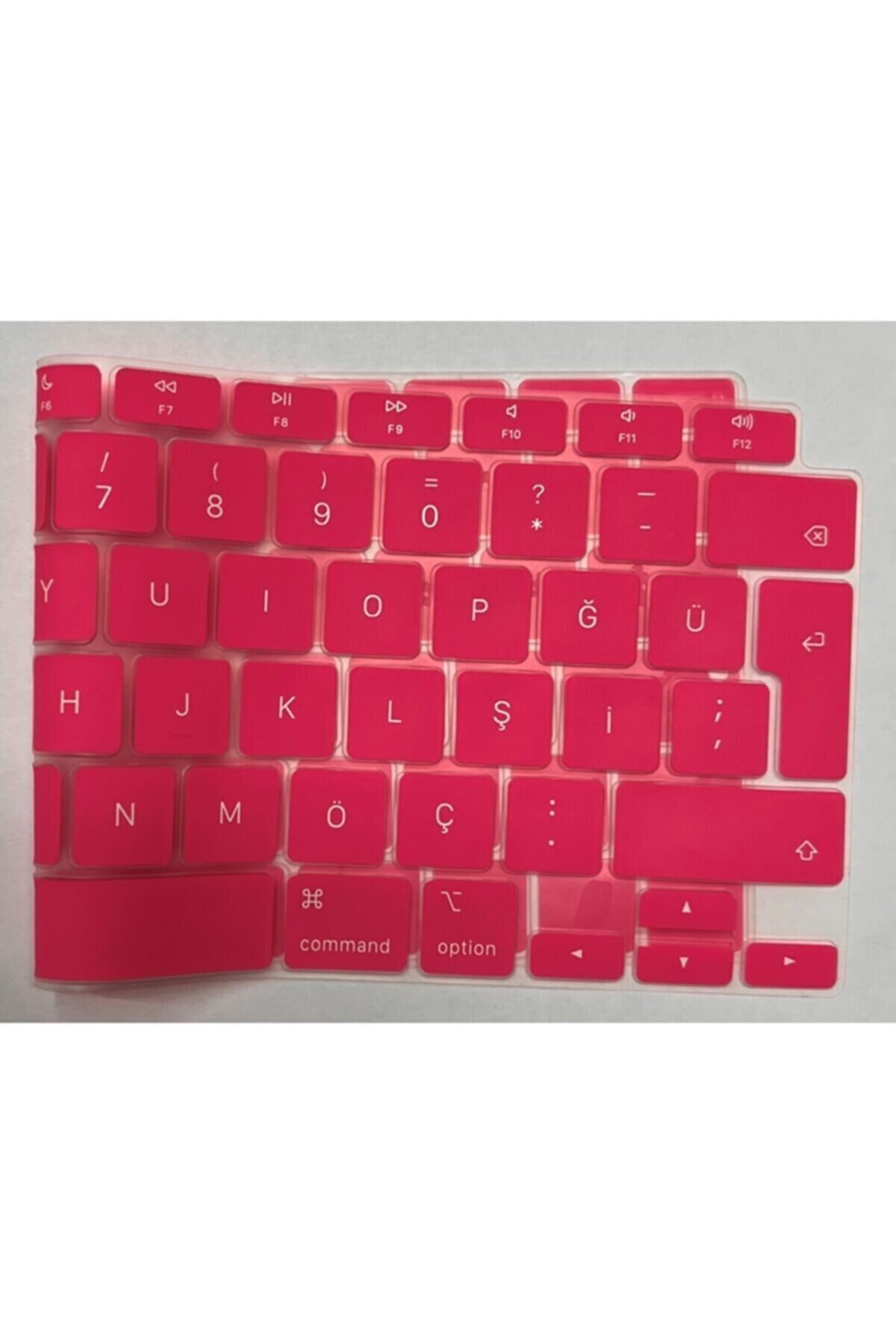 Macbook Air 13 Inch 2020 A2179 Türkçe Q Silikon Klavye Koruyucu Renkli Uyumlu 3