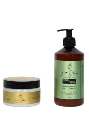 Growth Repair Shampoo 500 Ml & Moringa Oil Hair Peeling 500 Ml LC-S244569