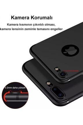 Apple/iphone 6/6s Ultra Ince Lazer Kesim Tıpalı Siyah Silikon Kılıf NİCGSM01