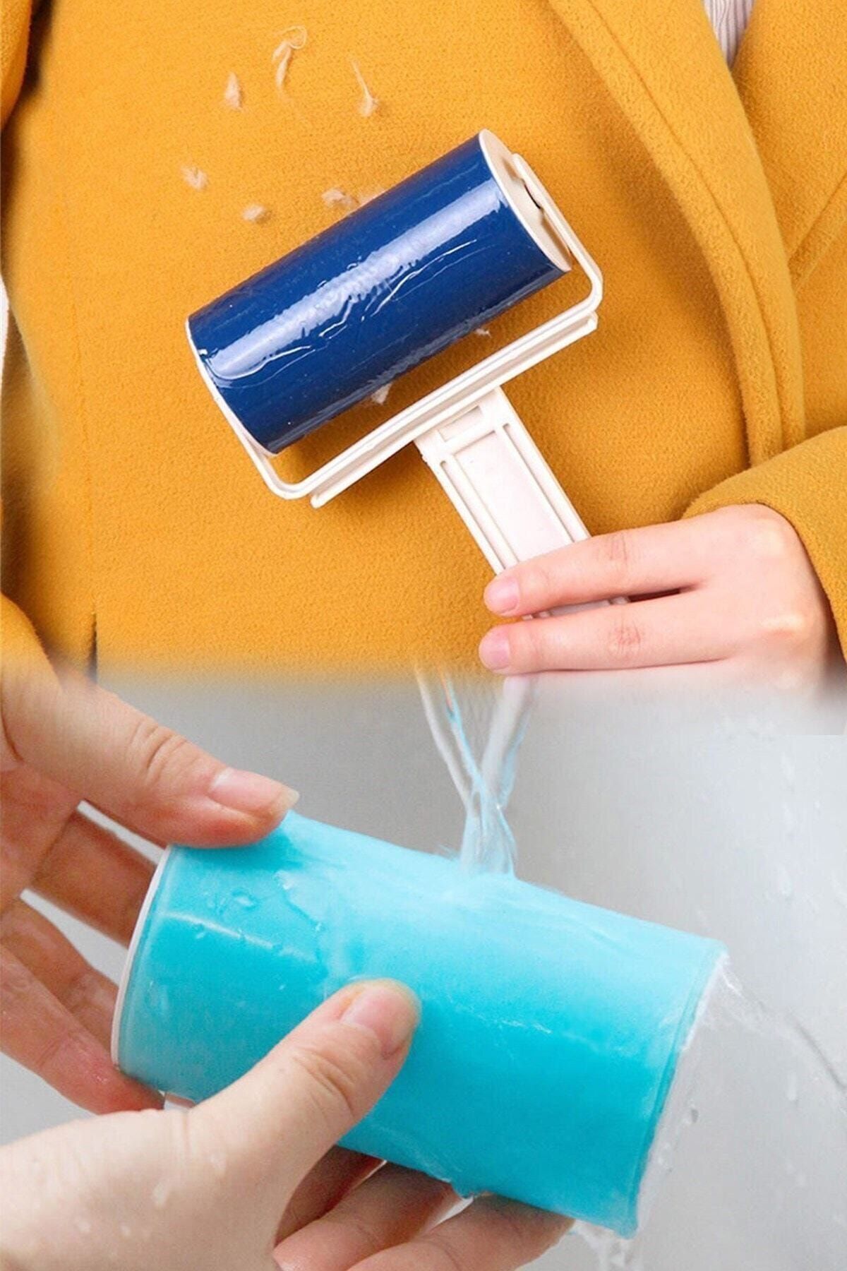 Buffer-Washable Practical Feather and Dust Collection Roller Paw Pattern Cat Dog Poop Bag 6