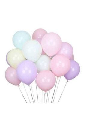 100 Adet Balon Pastel ( Makaron Balon ) Karışık Renk Küçük Boy 6 Inc ( 15 Cm * 25 Cm) TYC00201412636