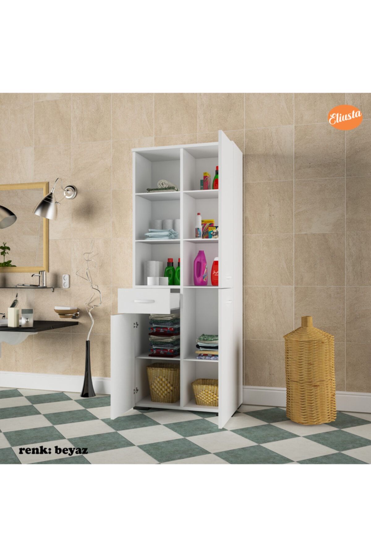 Banyo Dolabı Çok Amaçlı Dolap #4