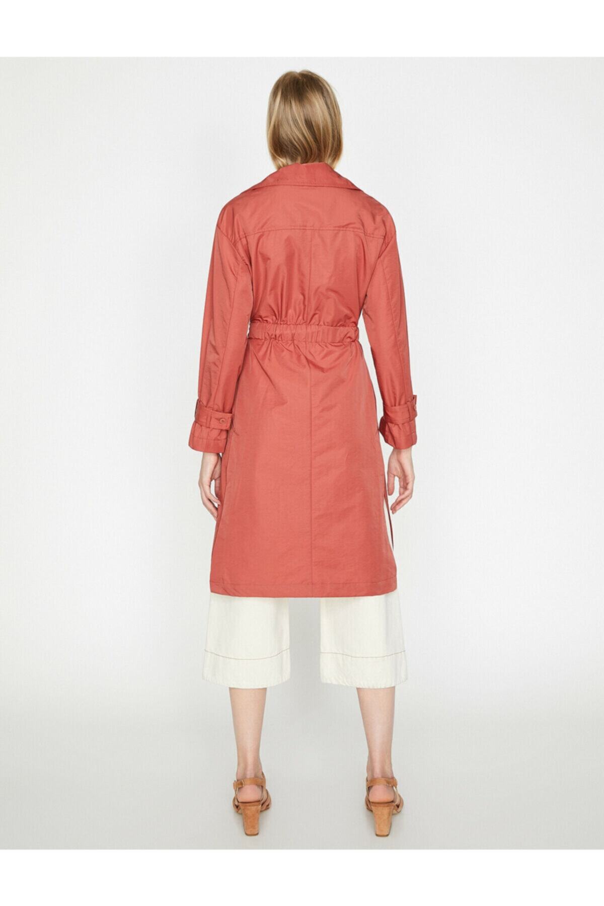 Koton-Roter Trenchcoat für Damen 9KAK06991EW 5