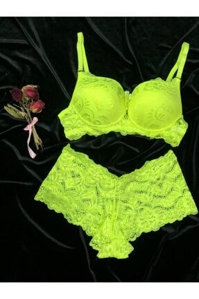 Hb Underwear Fosfor Renkli Sutyen Kulot Takimi Fiyati Yorumlari Trendyol