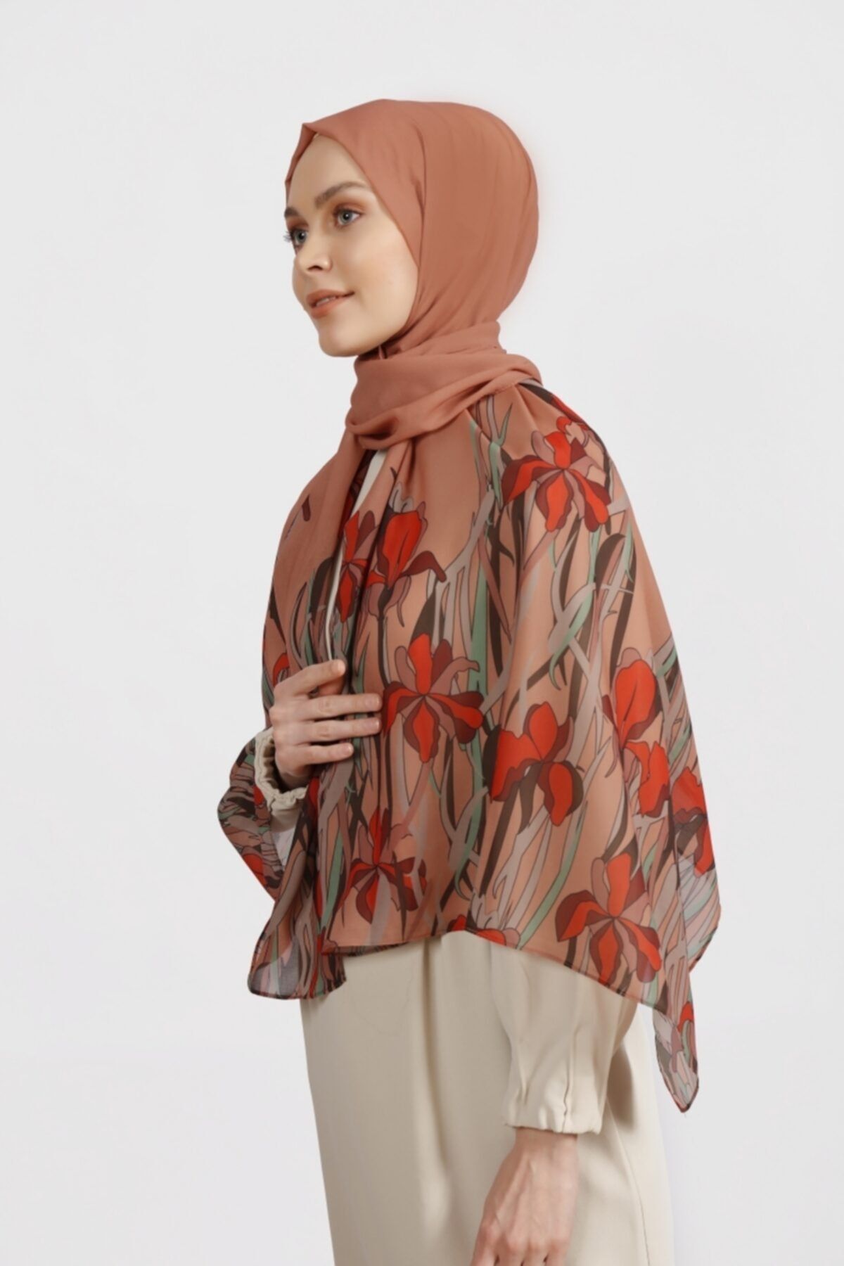 Differenza-Casablanca Shawl Peach 3