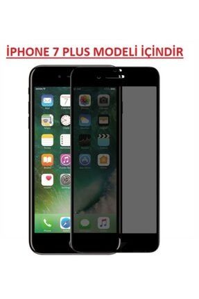 Apple Iphone 7 Plus - 8 Plus Kavisli Gizlilik Filtreli Hayalet Ekran Koruyucu Siyah İ7PLUS-9D-PRİVACY