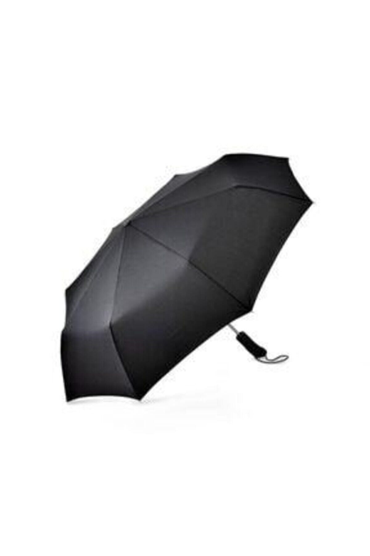 Demirhan Unisex Siyah Tam Otomatik Rüzgarda Kırılmayan Şemsiye To