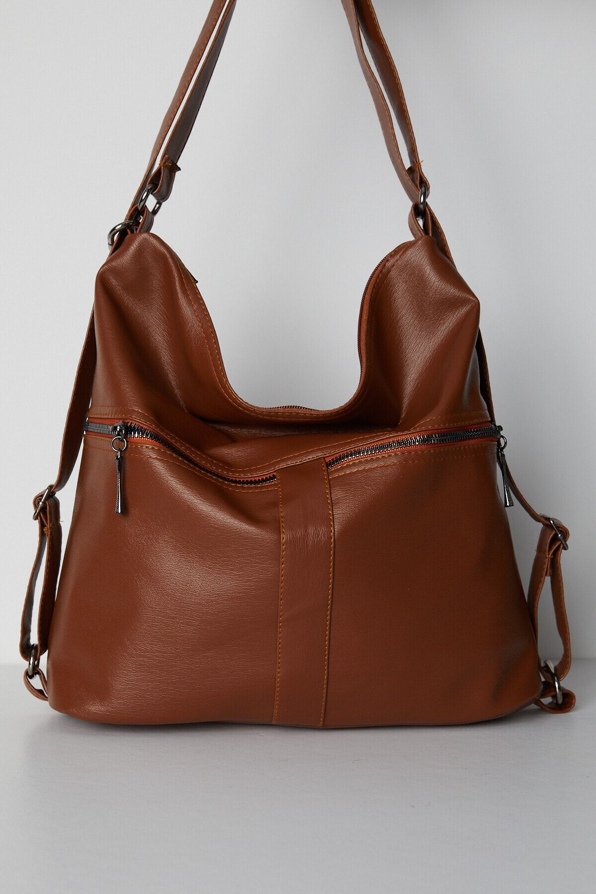 Tonny Black Shoulder Bag - Brown - Plain