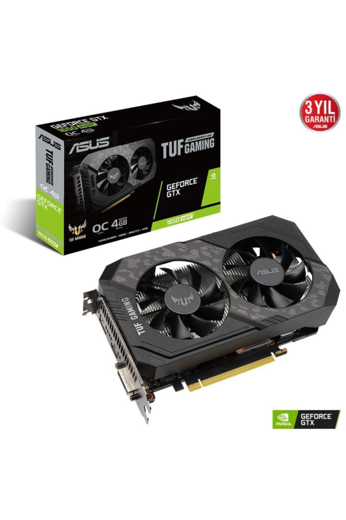 Asus Tuf Gaming Geforce Gtx 1650 Super Oc Edition 4gb Gddr6 128bit Ekran Karti Fiyatlari Ozellikleri Ve Yorumlari En Ucuzu Akakce