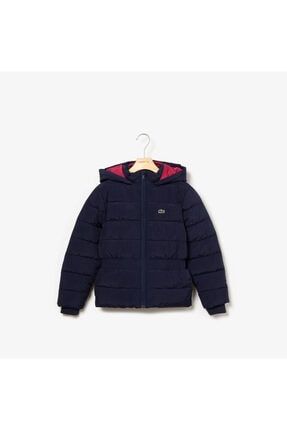Lacoste Unisex Cocuk Lacivert Kapitone Mont Trendyol