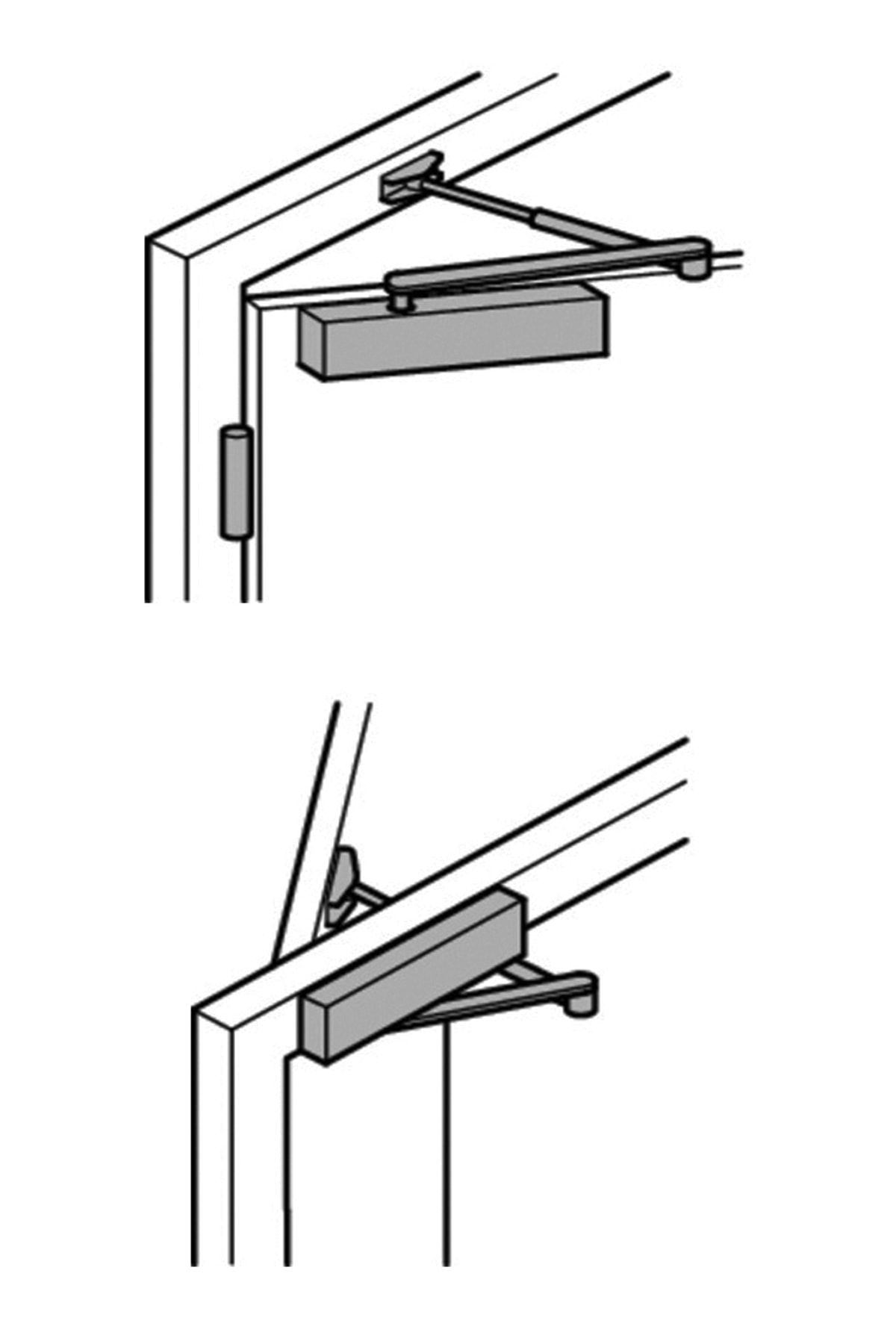 Hafele-Dcl15 Door Closer En2-4, Silver, Fixed 931.84.639 Fixed 2