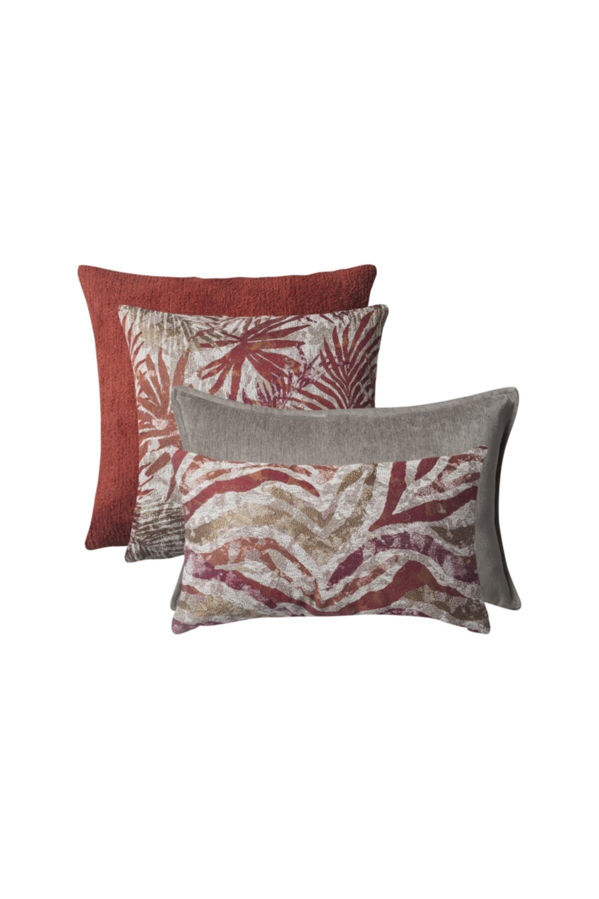 Decorative red on sale pillows