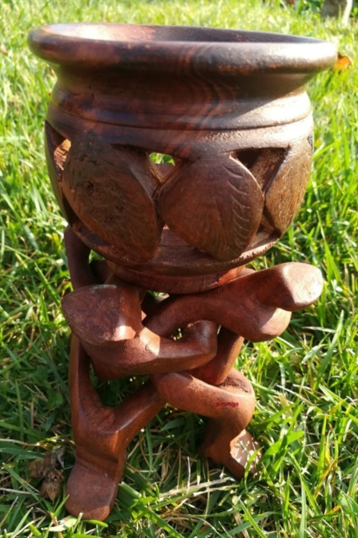 PİRAMİGO El Oyması Ahşap Deve Örgü Oyma Çerezlik