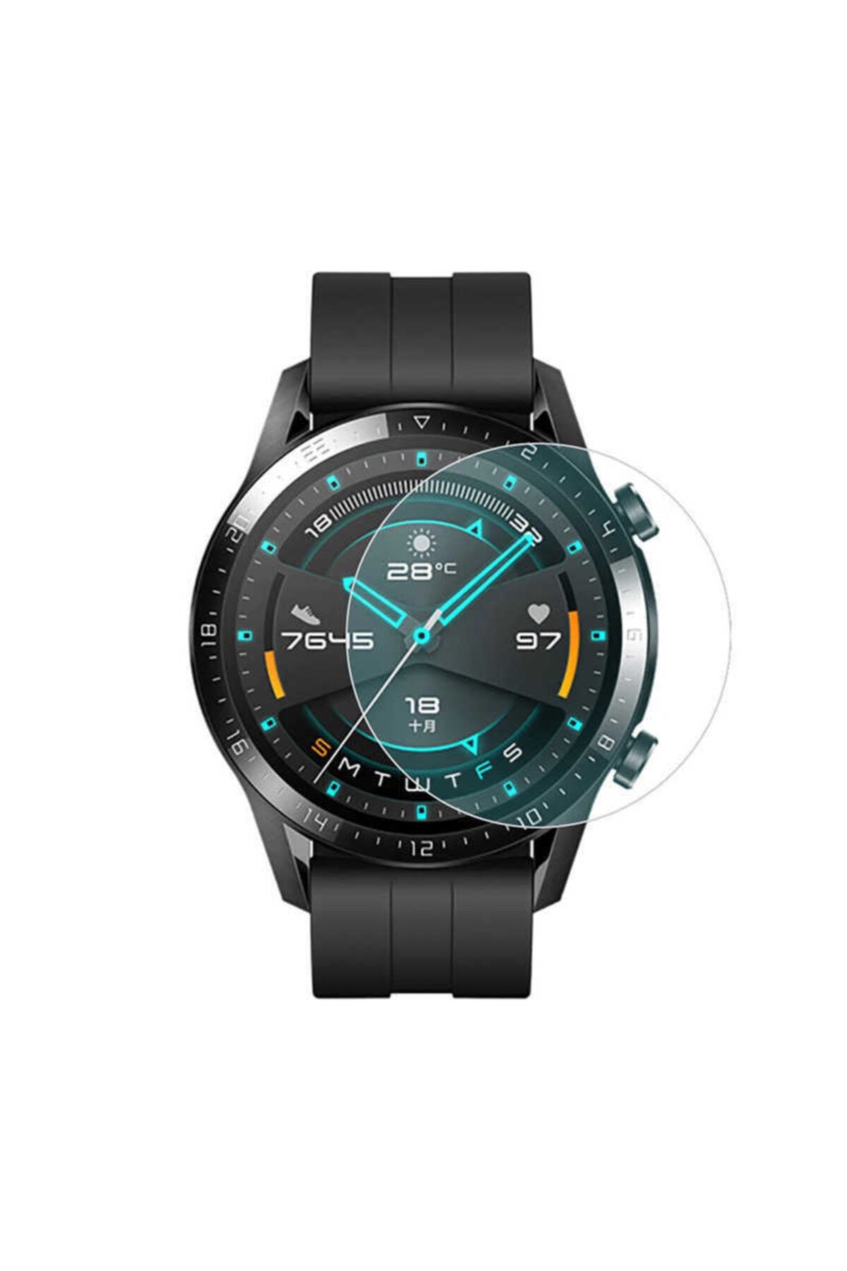Nezih Case Huawei Watch GT2 Pro Tempered Glass Screen Protector
