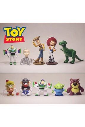Toy Story Action Figure 10 Parça Figur Oyuncak Seti 10LUOTOYS