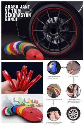 Keyfi Sepet Araba Jant Ve Trim Dekorasyon Bandi Turuncu Trendyol