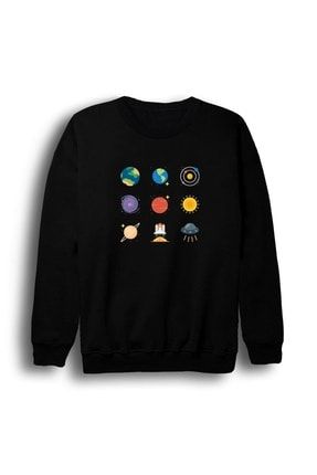 Gezegenler, Uzay, Nasa, Ay, Dünya, Space Sweatshirt BYS65789675