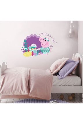Peppa Mermazing Bebek ve Çocuk Odası Dekoratif Duvar Çıkartması Sticker PM1111