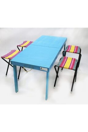 Quechua Katlanir Masa Tabure Seti 4 6 Kisilik Trendyol