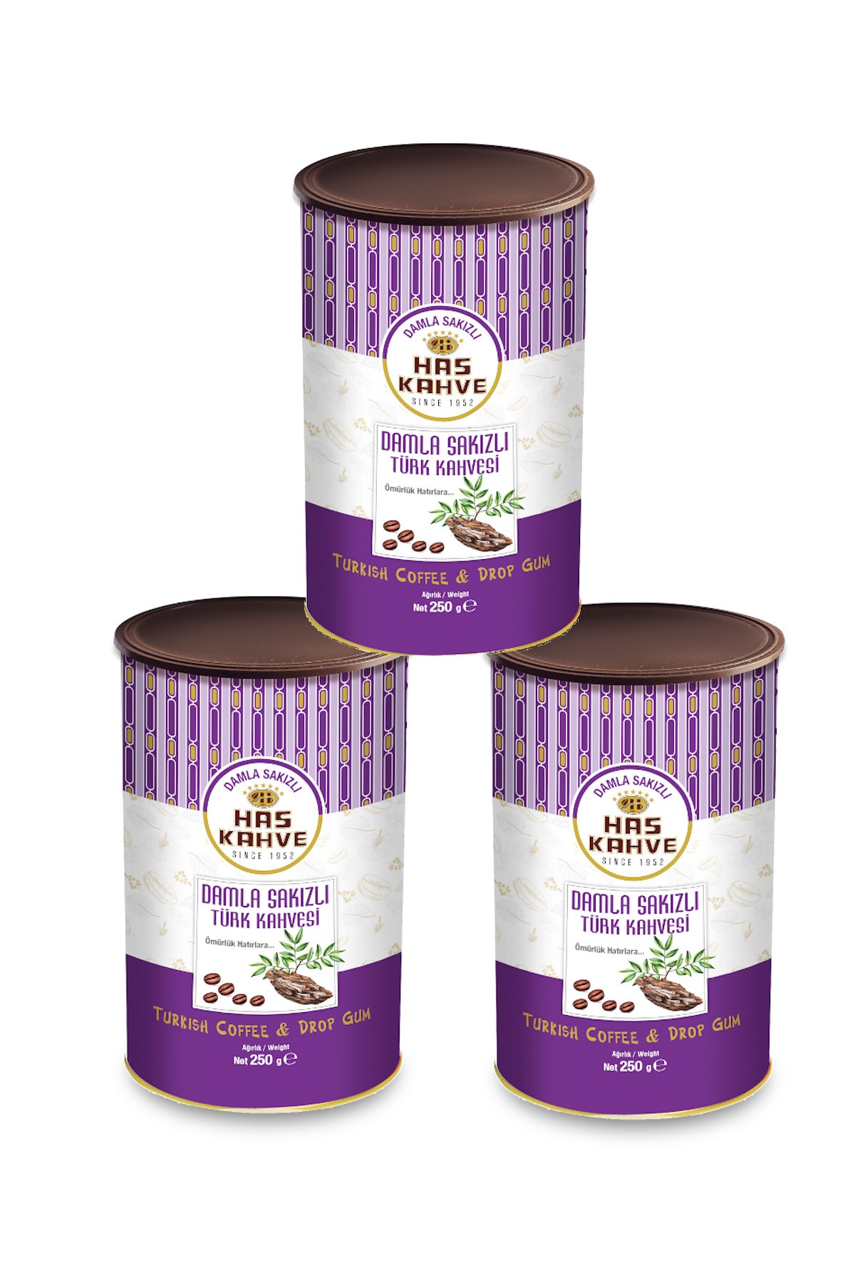 Has 3'lü Damla Sakızlı Türk Kahvesi 3*250 gr