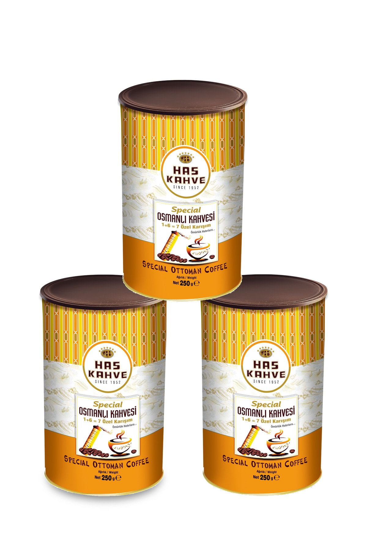 Has 3'lü Special Osmanlı Türk Kahvesi 3*250 Gr