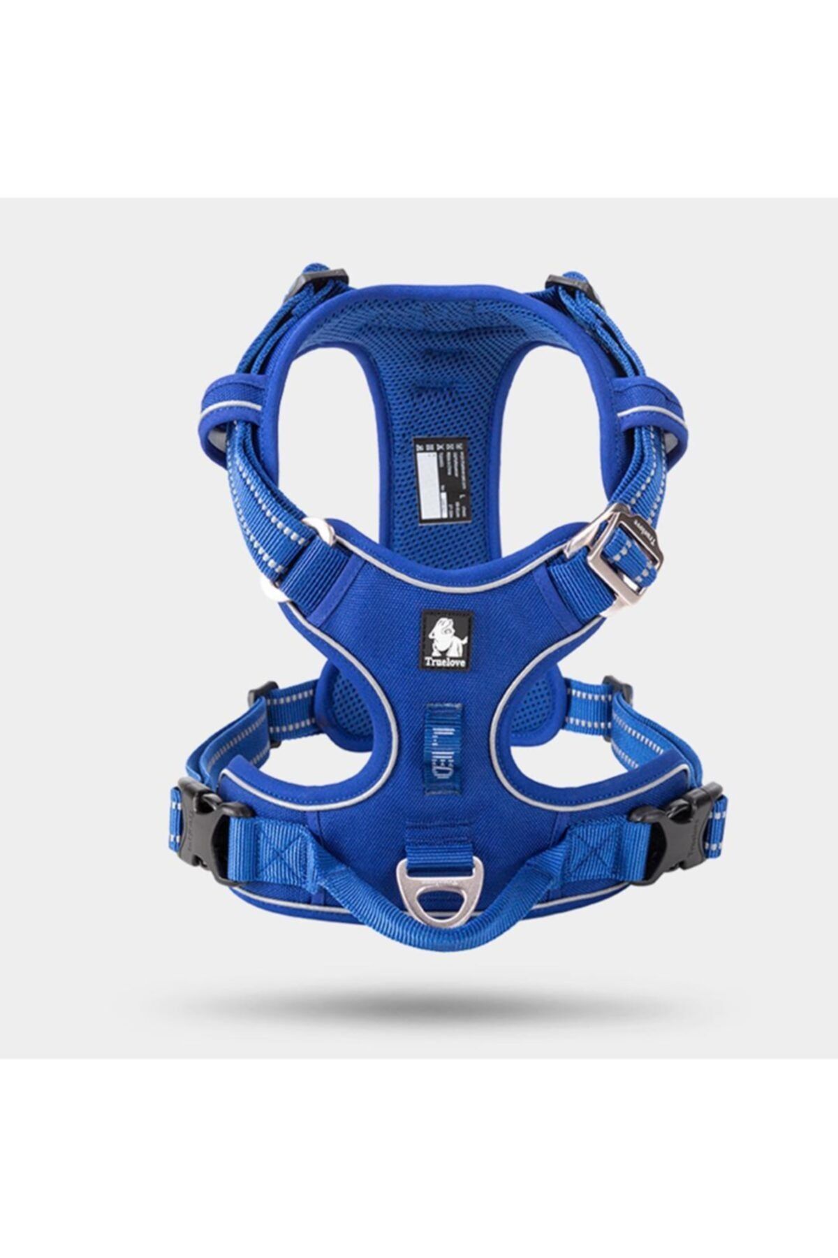 True Love Alüminyum D-halkalı, Ergonomik, Lacivert Göğüs Tasması-large