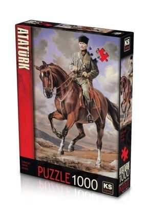 Puzzle Yapboz 1000 Parça Gazi Mustafa Kemal Sakarya Adlı Atıyla KSGAMES-11131