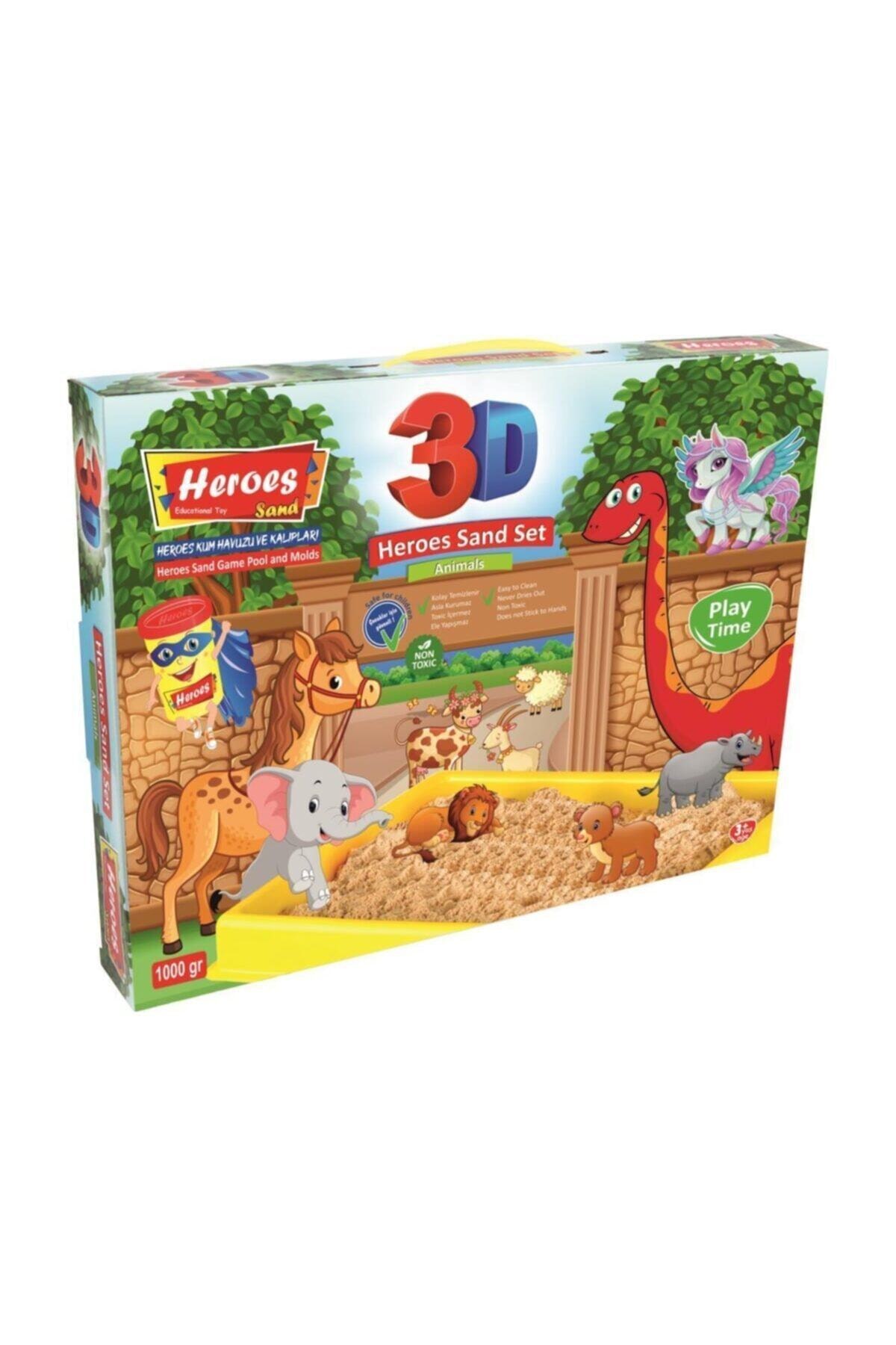 مجموعه شن کینتیک قالب‌دار حیوانات جنگلی سه‌بعدی ۱۰۰۰ گرمی Sand-038