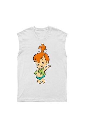 Taş Devri Flintstones Kesik Kol Tişört Kolsuz T-shirt Bkt459 BKT459