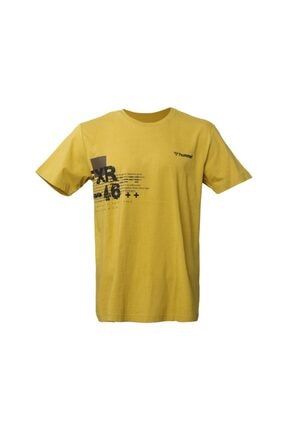 Hmloje T-shirt Erkek Günlük Tişört 911528-2119 Sarı