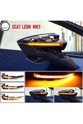 Seat Leon Mk3 Kayar Ayna Led 1 Takım Mk3/mk3.5 (SAĞ VE SOL) 2013 - 2020 AYZSLMK3