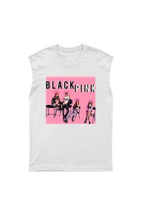 Black Pink Kesik Kol Tişört Kolsuz T-shirt Bkt2327 BKT2327