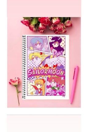 Sailor Moon Anime Defter 1 Adet Özel Tasarım A4 Boyutu Telli Çizgili Defter 21*29 Cm a4düzçizgili5198