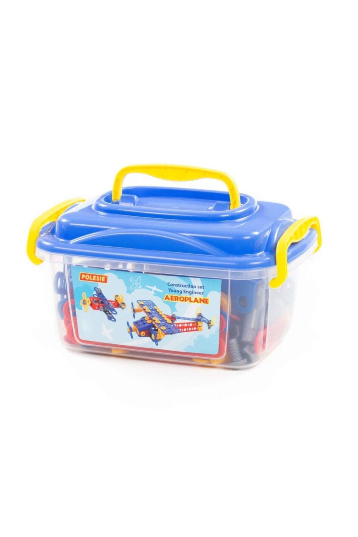 ابزار طراحی اسباب‌بازی‌ساز: قطعات هواپیمای دو موتوره در یک اسباب‌بازی مونتاژی ۱۸۶ قطعه‌ای در جعبه