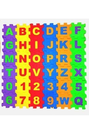 36 Parça Çocuk Oyun Karosu Eva Puzzle Yer Matı Harf Ve Sayılar Eğitici Oyun Halısı Mini ZED00773